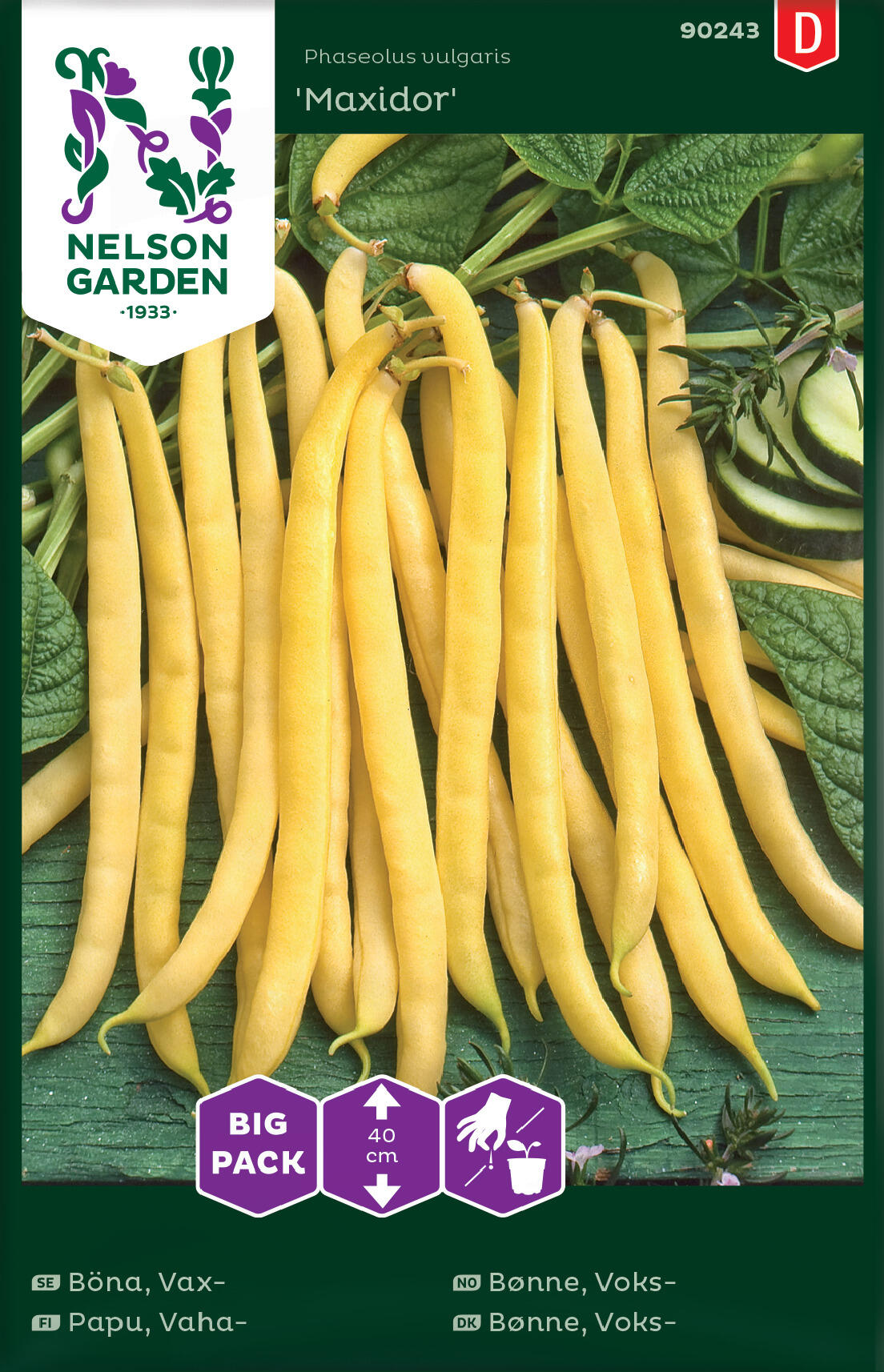 Voksbønne 'Maxidor' - storpakke